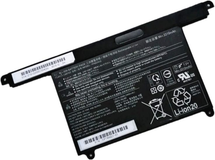 3490mAh 25Wh 2 Buňky Fujitsu FPB0343S Baterie - Kliknutím na obrázek zavřete