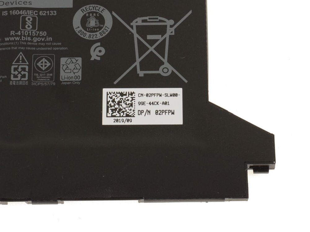 Originál 3500mAh 42Wh 3-Buňky Baterie Dell Inspiron 7300 2-in-1 P125G001