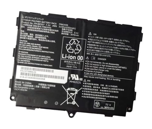 4250mAh 31Wh 2 Buňky Fujitsu CP759904-03 Baterie