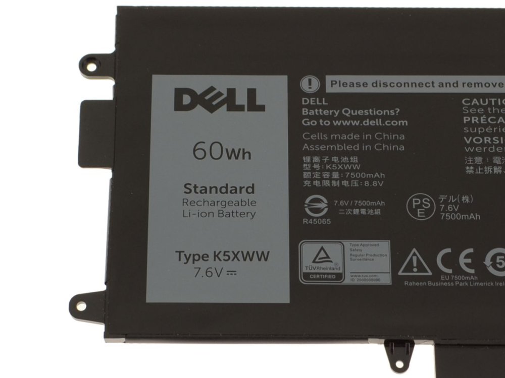 Originál 7890mAh 60Wh 4-Buňky Baterie Dell Latitude 7390 2-in-1