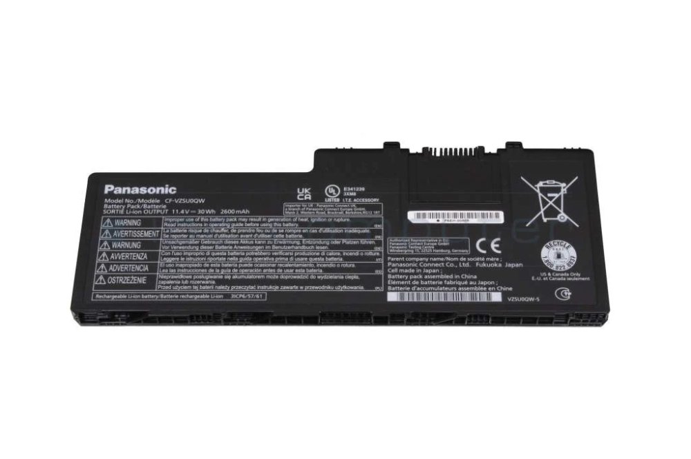 Originál 2600mAh 30Wh Panasonic Toughbook CF-20A5108TD Baterie