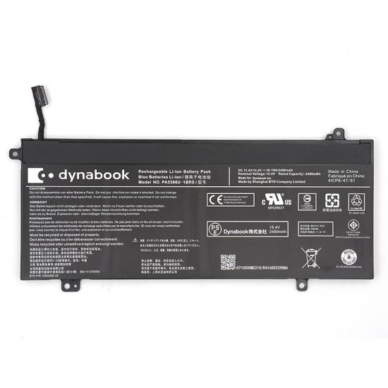 Originál 2480mAh 38.1Wh Toshiba Dynabook Satellite Pro L50-G-123 Baterie - Kliknutím na obrázek zavřete