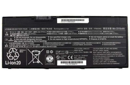 3490mAh 50Wh 4 Buňky Fujitsu FPCBP529AP Baterie