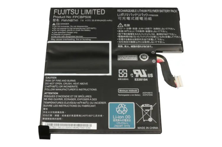 Originál 4420mAh 33.6Wh 2 Buňky Fujitsu FPCBP506 Baterie - Kliknutím na obrázek zavřete