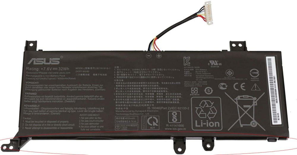 Originál 32Wh 4050-4212mAh Asus A509FA Baterie