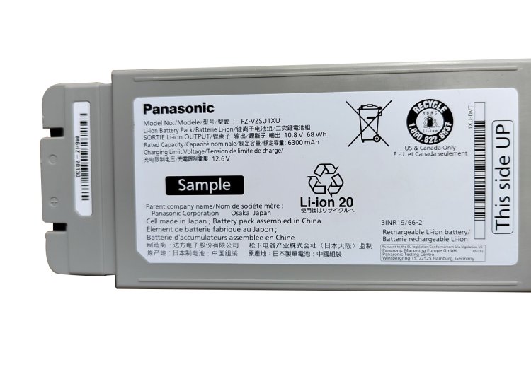 Originál 6300mAh 68Wh Panasonic Toughbook FZ-40Mk1 (FZ-40BZ01AB4) Baterie - Kliknutím na obrázek zavřete