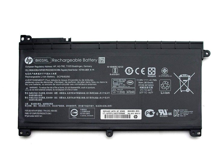 Originál 3470mAh 41.7W Baterie HP Pavilion x360 13-u044nz 13-u004nia - Kliknutím na obrázek zavřete