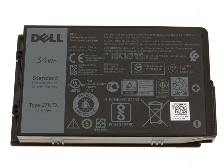 Originál 4342mAh 34Wh 4-Buňky Baterie Dell Latitude 12 7202 T03H001 - Kliknutím na obrázek zavřete