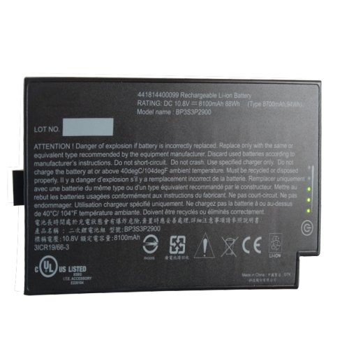 8100mAh 88Wh 9 Buňky Getac 441814400099 Baterie