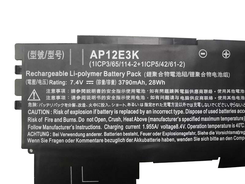 Originál 3790mAh 28Wh 3 Buňky Baterie Acer Aspire S7 Ultrabook Series