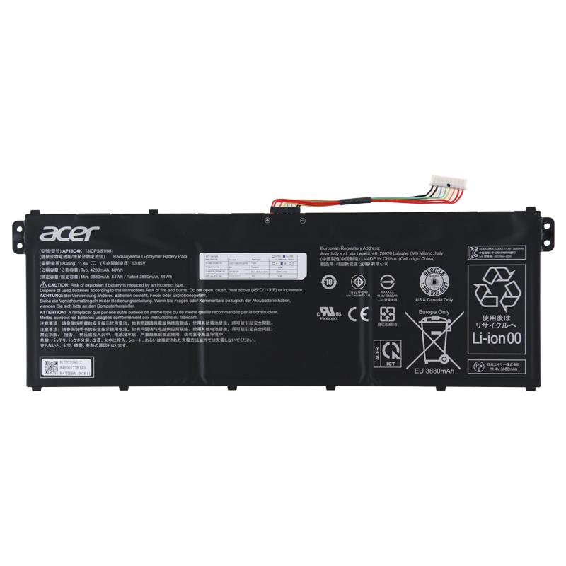 Originál 4200mAh 48Wh 3Buňky Baterie Acer Aspire 5 A514-52