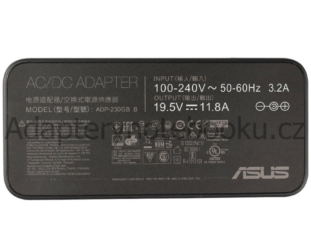 Asus 0A001-00391200 AC Adaptér Nabíječka Originál 230W