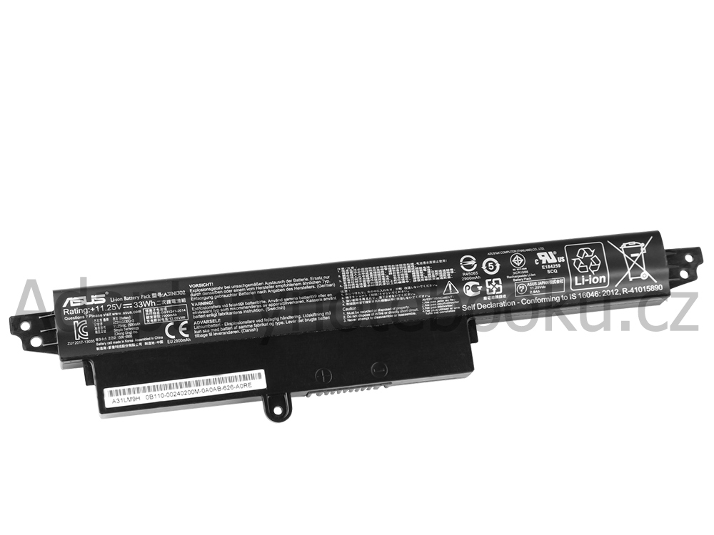 3 Buňky 3300mAh Baterie Asus F200CA-CT135H F200CA-CT141H F200CA-CT142H