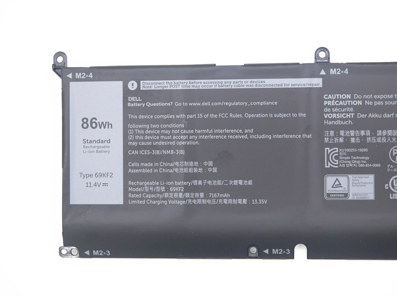 7167mAh 86Wh 6 Buňky Dell Alienware m15 R7 AMD Batterie