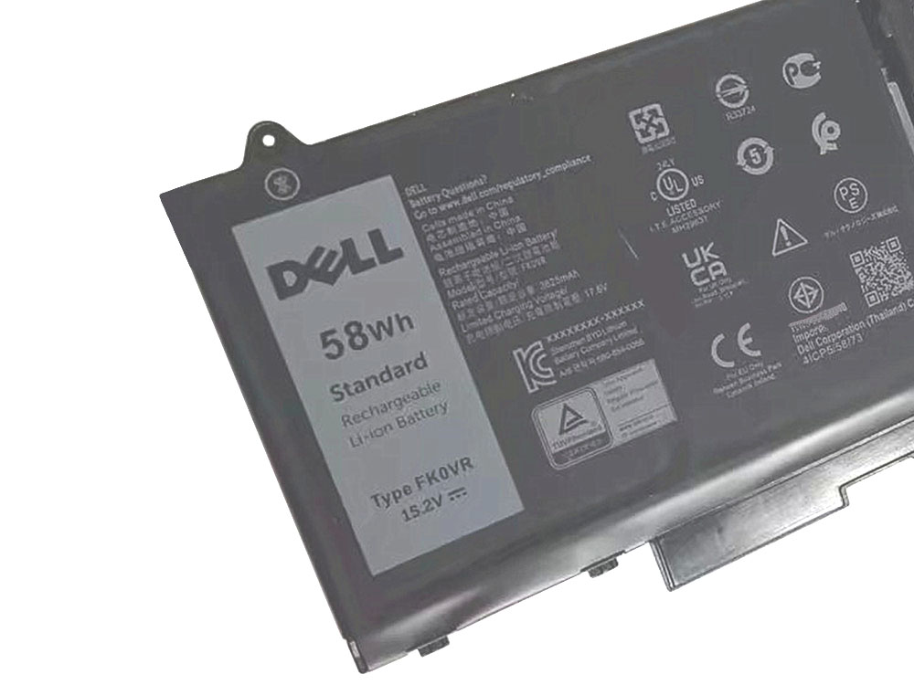 Originál 3625mAh 58Wh 4 Buňky Dell 8H6WD 8P81K Baterie