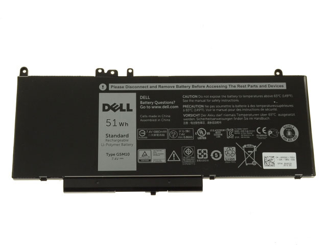 Originál 51Wh 4-Buňky Dell Latitude 15 E5550 P37F001 Baterie - Kliknutím na obrázek zavřete