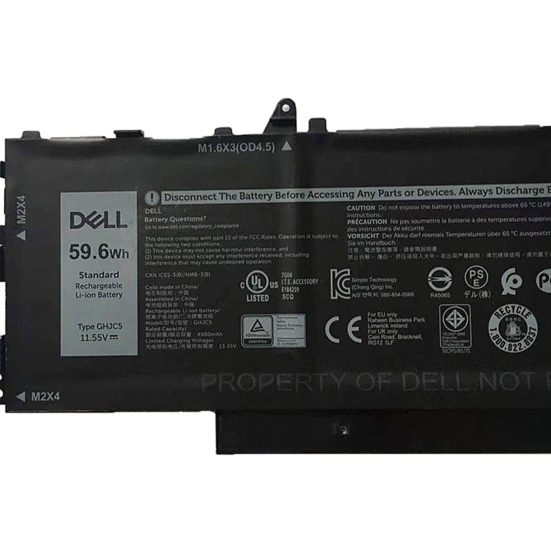 Originál 4900mAh 59.6Wh 3 Buňky Dell Latitude 9430 Batterie