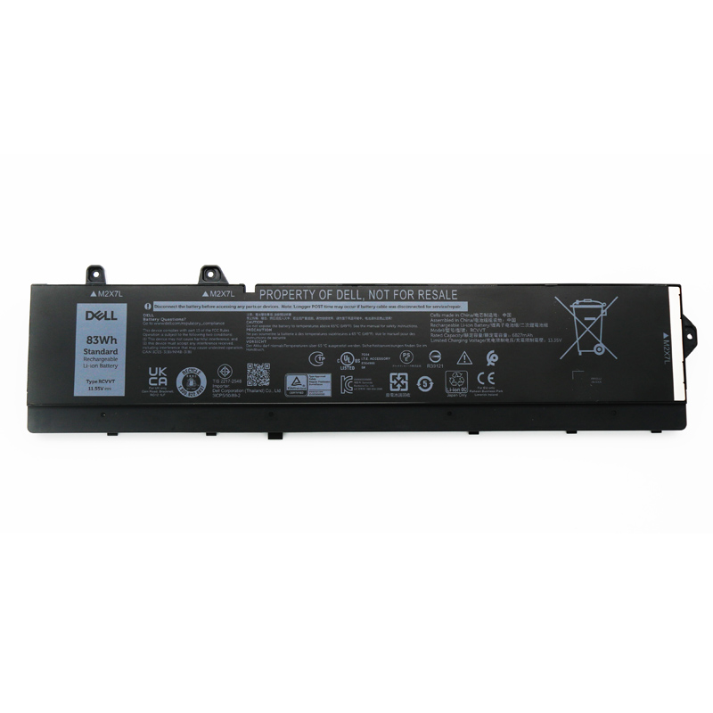 Originál 6827mAh 83Wh 9 Buňky Dell RCVVT Baterie