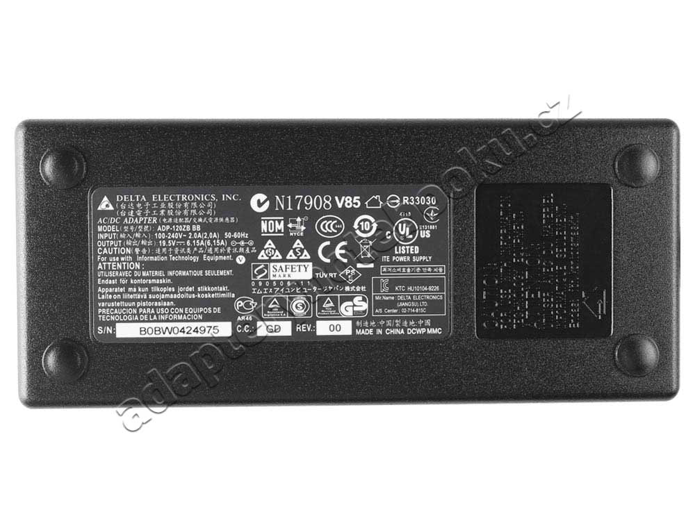 Originální 120W AC Adaptér Nabíječka Battalion 101 w650sj w355ssq w370ss w670sjq