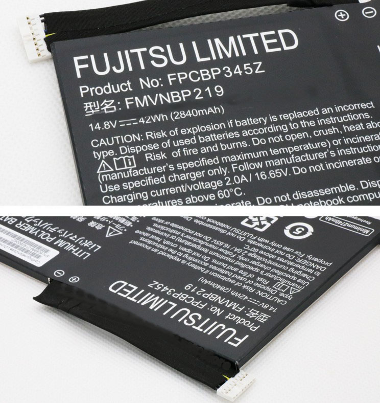 Originál 2840mAh 42Wh 4Buňky Fujitsu FPB0280 Baterie