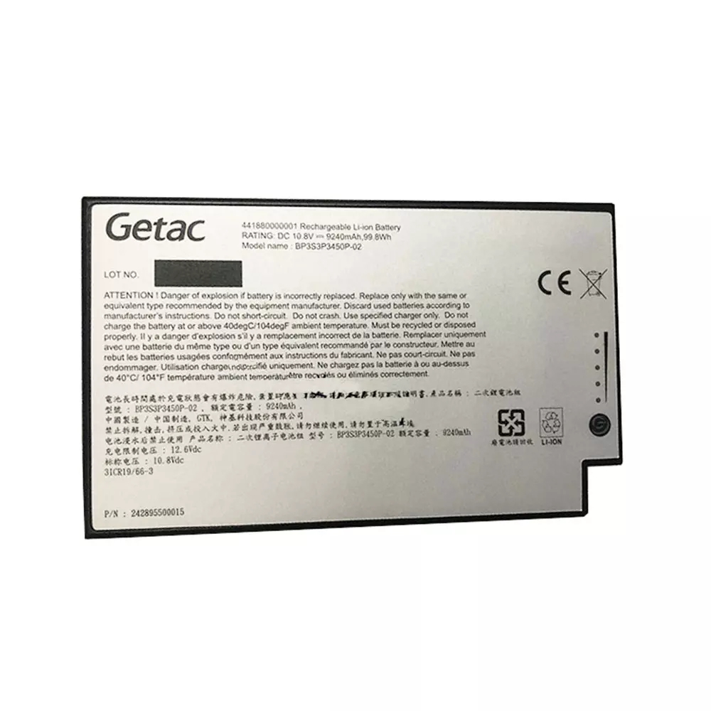 Originál 9240mAh 99.8Wh 12 Buňky Getac 441880000001 Baterie