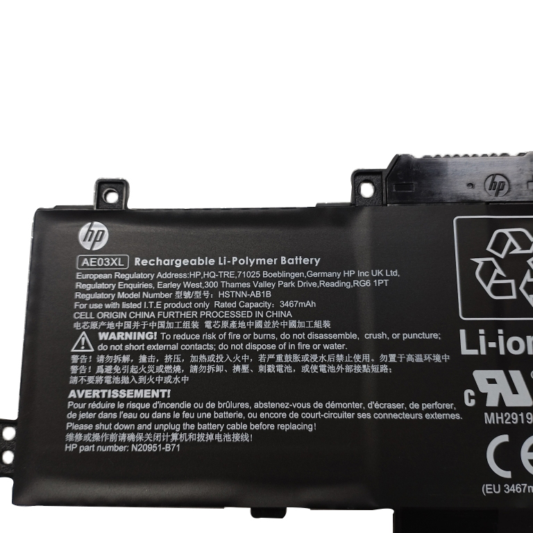 Originál 3467mAh 41.04Wh HP 14-em0005ne 14-em0006la 14-em0006no Baterie