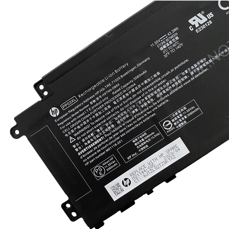 Originál 3560mAh 43.3Wh 3 Buňky HP Pavilion 14-dv2000 Baterie