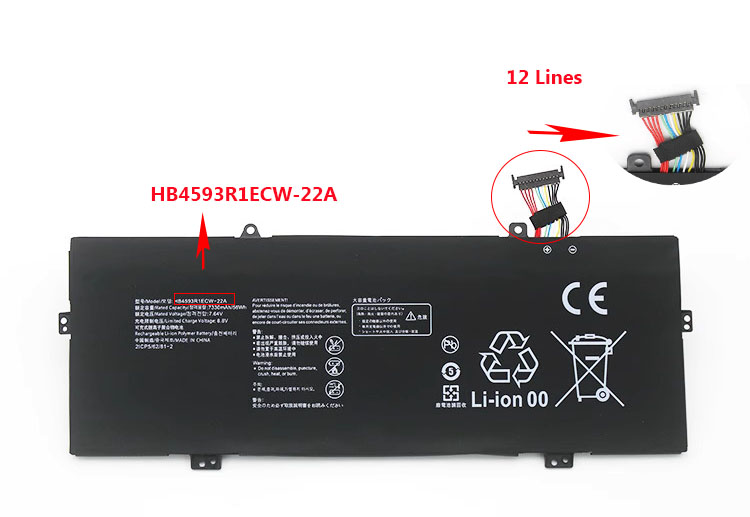 7330mAh 56Wh Huawei MateBook14 2020 Baterie