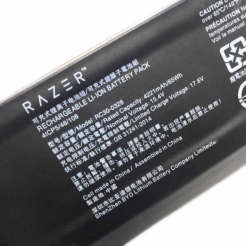 4221mAh 65Wh 4-cell Razer RZ09-0410BE22-R3U1 Baterie