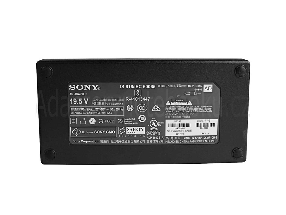 Originál 160W AC Adaptér Nabíječka Sony 1-493-180-11 + Volný Kabel