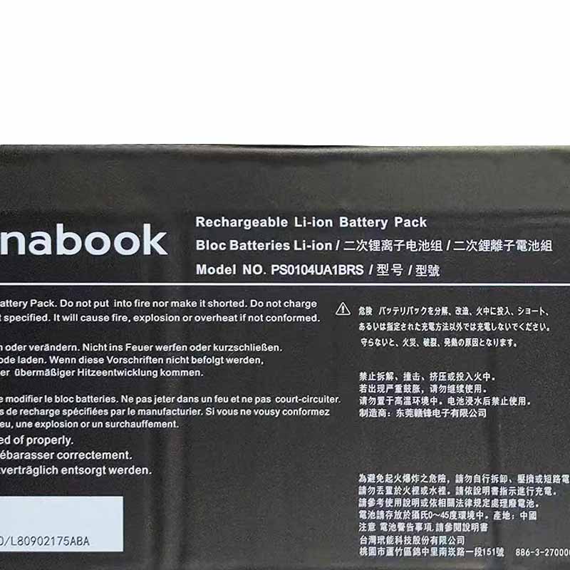 Originál 3450mAh 53Wh Toshiba Dynabook Tecra A40-J-10A Baterie